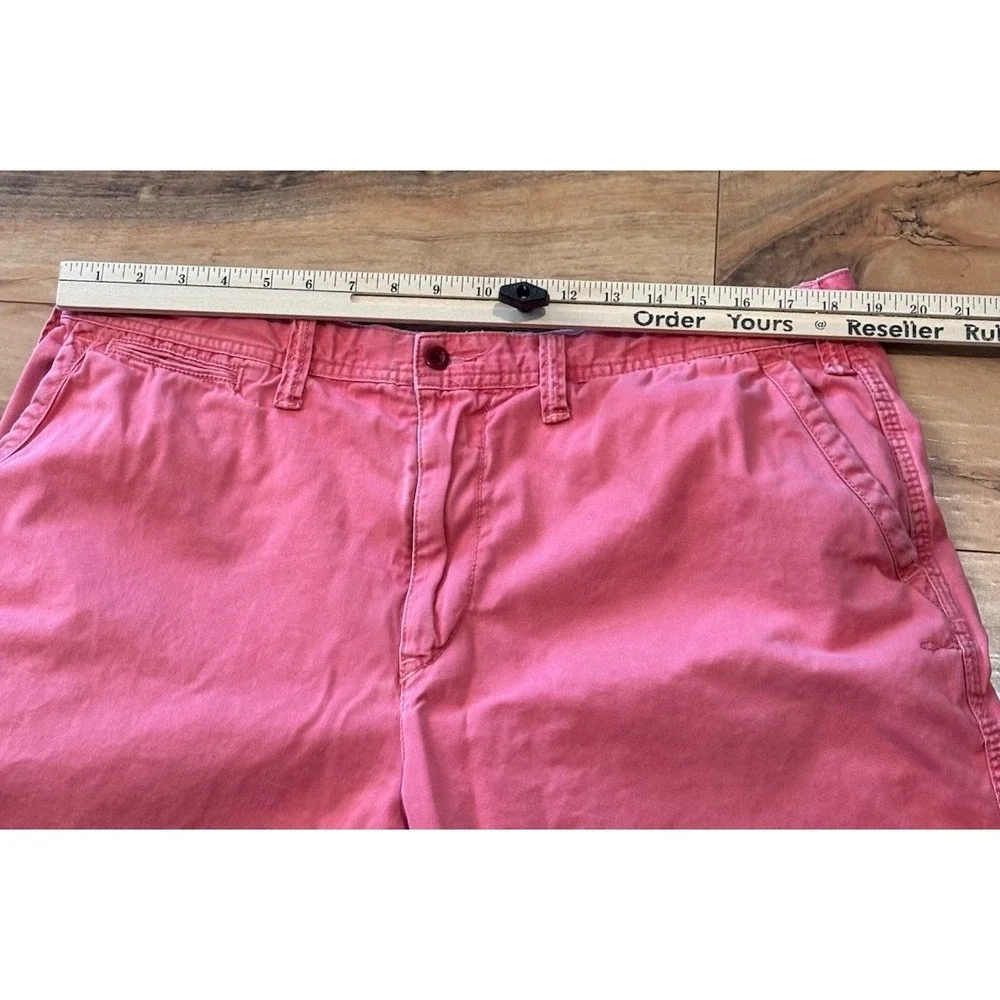 Polo Ralph Lauren Mens 38 Salmon Pink Red Classic Fit Chino Shorts Drawstring